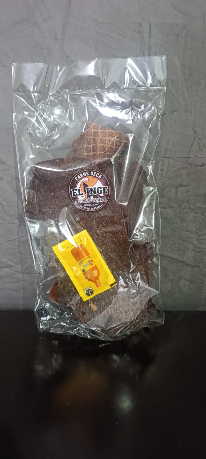 Carne Laminada El Inge, 100 g, carne seca en lámina lista para preparar